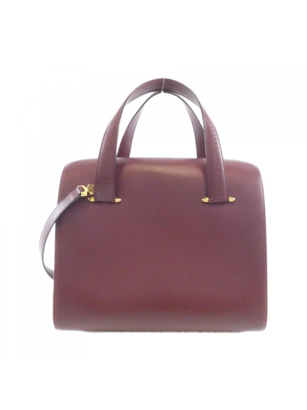 Cartier Vintage Bag Handbag Burgundy